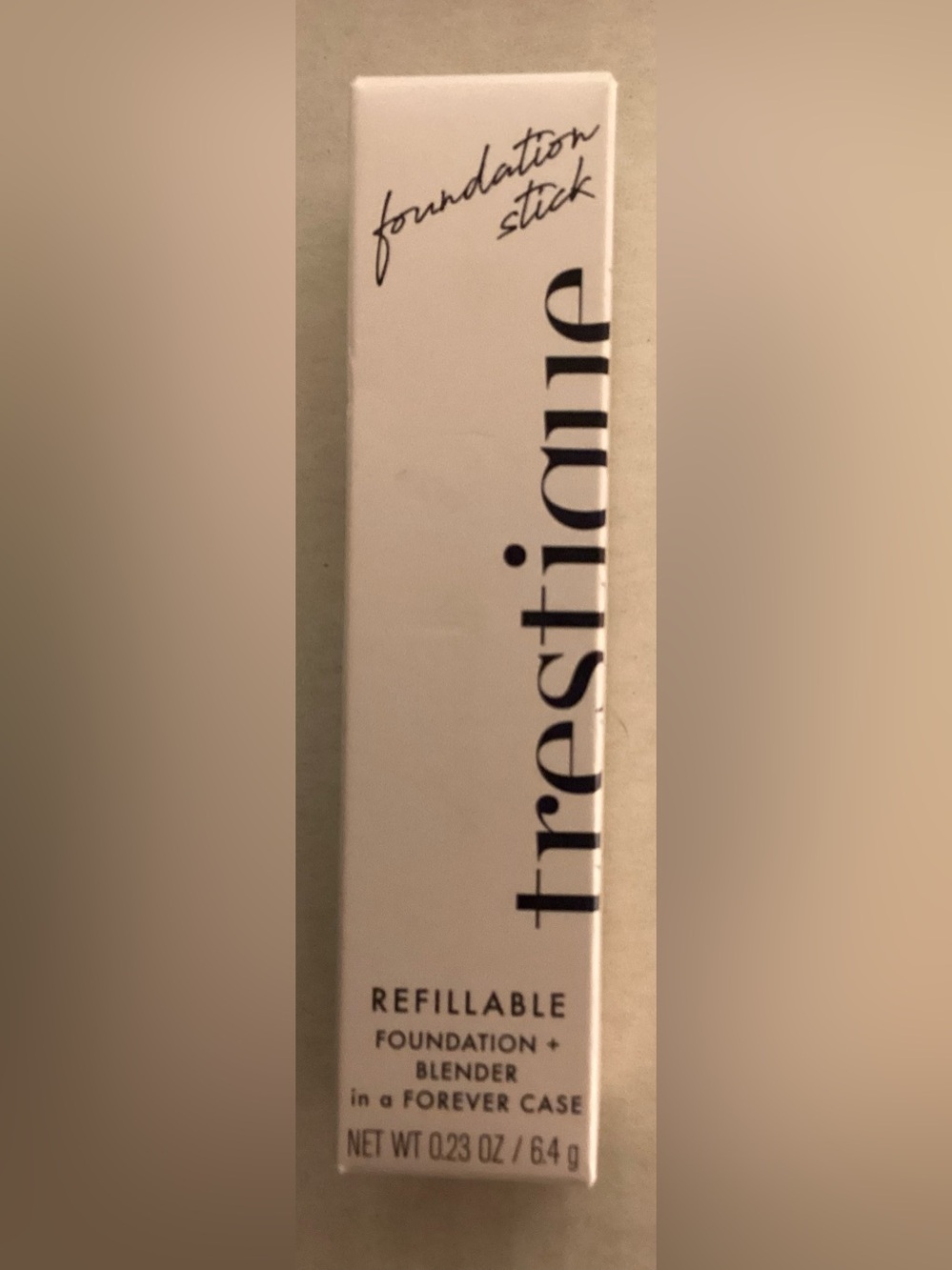 Trestique Talum Nude Refillable Foundation Stick + Blender in Forever case-